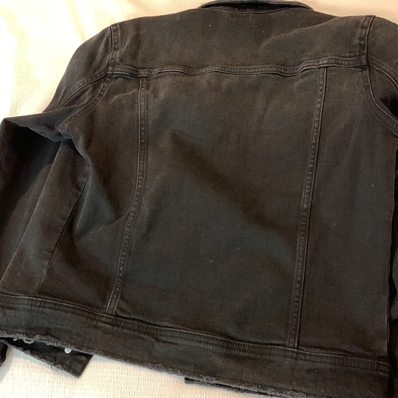 Zara Black Denim Jacket size S - Picture 5 of 5